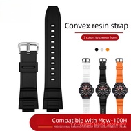 16mm Resin Watch Band for MCW100H MCW110H WS220 HDD-S100 WV-200 AE2000 Durable Waterproof Sweatproof