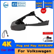 4K UHD Plug and Play Car DVR Video Recorder Wifi Dash Cam For Volkswagen IDX4 ID.4 ID4 CROZZ, IDX6 P