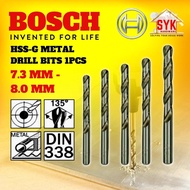 SYK BOSCH Drill Bit Metal HSS-G Rotary Hammer Drill Bit (1Pcs) 7.3mm - 8.0mm Mata Drill Besi Mata Bor Besi