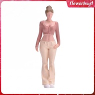 [Flowerhxy1] SiaBiced Hand-Painted Resin Figurine Pink Outfit 1/64 Resin Figure Bun Hairstyle 1/64 S