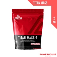Agym Titan Mass Protein - 2kg, 20 serving [Halal, Bulking, Mass Gainer, Weight Gainer]