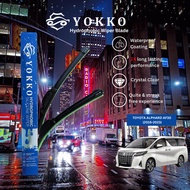 YOKKO Hydrophobic Silicone Wiper Blade For Toyota ALPHARD AH30 (2015-2023)