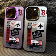 Casing Airplane logo phone case Realme 5/5i/6i/C3 8 10 5G 10 PRO 11 5G 11 PRO C2/A1K C11 2020 C12/C1