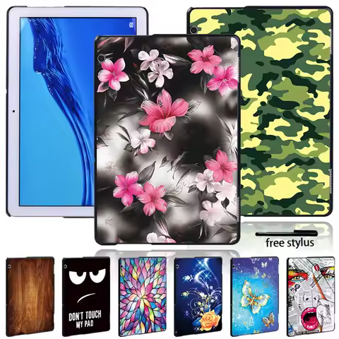 For Huawei MediaPad M5 Lite 10.1" Slim Back Cover Anti-fall Hard Shell Tablet Case for T3 8.0/T3 10 
