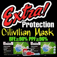 Extra Protection FACE MASK with BFE>98% PPF>96% EXTRA CARE facemask (50pcs)