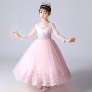 สาวชุดลูกไม้กระโปรงเด็กแสดง Hostess เครื่องแต่งกาย PUFFY Tulle ดอกไม้เจ้าหญิงสาวชุดลําลองกระโปรงทุกว