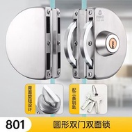 圓形雙面玻璃門鎖 SUS304 不銹鋼