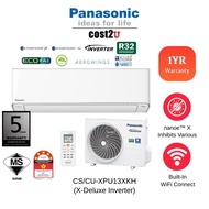 Panasonic X-Deluxe Inverter R32 Air Conditioner (Built-In WiFi) CS-XPU10XKH CS-XPU13XKH AirCond Air Cond 冷氣機