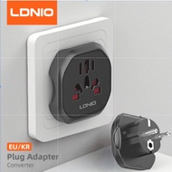 LDNIO Korea EU Plug Adapter 2500W Travel Adapter Converter High Quality Universal Socket AU US UK CN