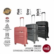 20" JAPANESES CONCEPT EXPANDABLE ANTI THEFT ZIPPER PP LUGGAGE (SAMEL FGD 383)