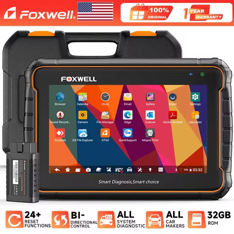 FOXWELL GT60 BT Professional Automotive Diagnostic Tool Car OBD2 Scanner All System TPMS EPB Bi-dire
