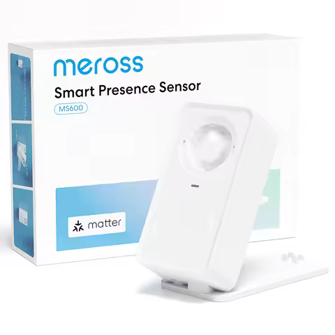 Meross MS600 EU/AU Matter WiFi Human Presence Sensor Radar Detector With Luminance /Distance Detecti