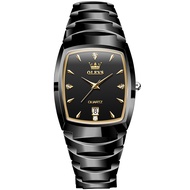 OLEVS 7006 Waterproof Watch For Men Quartz Business Ceramic Band Men Wristwatches Calendar