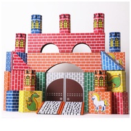 Kindergarten Building Blocks Rectangular Paper Bricks Educational Paper Bricks for Children Paper Bu