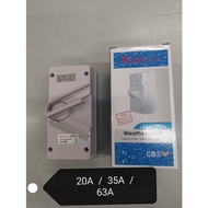 3Pole Isolator Switch 20A / 35A/ 63A (Weatherproof Surface Switch) / Outdoor Weather Proof Isolator 