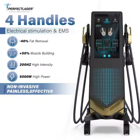 2026 Best EMS Neo Device Muscle Stimulation Machine RF 4 Handle 14 Tesla Professional EMS Zero Machi
