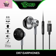 DMES DR7 Wired Earphone Handsfree Stereo Bass In Ear Earphone with One Button Control