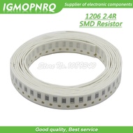 100PCS 1206 SMD Resistor 1% resistance resistance resistance 2.4 ohm chip resistor 0.25W 1/4W 2.4R 2