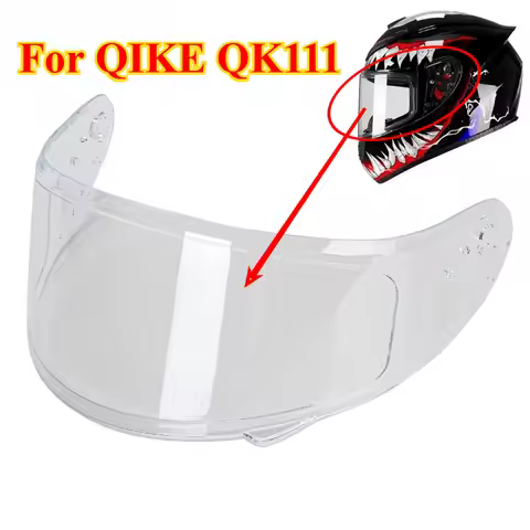 Helmet Visor Suitable for QIKE QK111 Face Shield Visor Windshield Sunshield Anti-UV Helmet Accessori