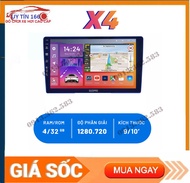 Màn hình Android ô tô lắp sim 5G OLEDPRO X4 kính xanh chống mỏi mắt cấu hình khủng chia đôi màn hình