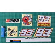 93 MARC MARQUEZ Designs / Signature Sticker Cutting Overlapping Reflective Designs #93 #marc #marque