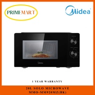 MIDEA MM920MZ SOLO MICROWAVE BLACK 20L - XMARTWAVE TECHNOLOGY