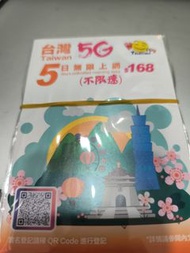 Happy 台灣5日5G無限上網卡