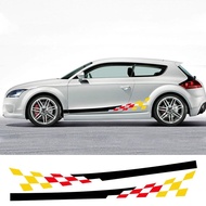 Car Door Sticker Racing Stripes Vinyl Decal Exterior Trims Auto Accessories For Audi TT 8N MK1 MK2 8