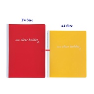 East-File 359F F4 Size Clear Book (Refillable Pockets) / F4 Display Presentation Book / F4 Clear Hol