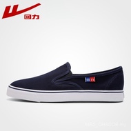 Men Shoes Canvas Shoes 2024 Spring Breathable Slip-On Lazy Deck Shoes White Shoes Casual Sneakers WJ