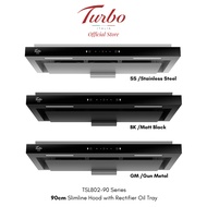 Turbo Italia - TSL802-90 Series 90cm Slimline Hood with Rectifier Oil Tray