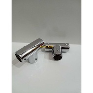 19 Mm Glass Support Pipe Connector 3/4 Inch T Shape Glass Holder Pipe Tube Connector