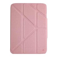 JTLEGEND iPad mini 8.3吋折疊布紋皮套-粉 MI8.3折紋磁扣粉