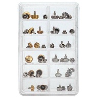 40PCS Watch Crowns Watch Waterproof Replacement Assorted Repair Tools with Box