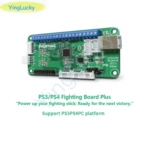 Brook Universal Fighting Board Plus 3in1 PCB Arcade Fighting Stick Kit for PS 3/PS4/PC with Headers 
