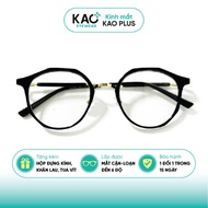 KAO Plus C3311 fashion lightweight flexible metal plastic glasses for men and women