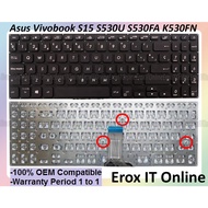 Asus Vivobook S15 S530 S530U S530FA S530UN K530FN K530FA X530F Series 0KNB0-5610FR00-5111FR00 Keyboa
