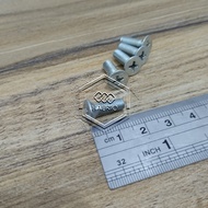 MESIN JF BOLT M5 X 15 FLAT HEAD M5X15 LENGTH 1.5CM 1.5 CM BAUD 8 5X15 5 X 15 MM SCREWDRIVER PLUS ENG