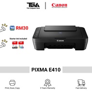 Canon E410 / E470 Printer - Print / Scan / Copy / *Wi-Fi (Ink Included) 家用打印机