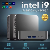 2025 New Portable High Performance Mini PC Windows 11 Intel Core i9 8950 HK Celeron N5095 PC Gaming