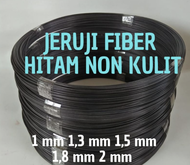 Fiber Bars Hitam untuk Sangkar Burung HITAM Fiber Bars 1mm 1.3mm 1.5mm 1.8mm 2mm Black non Leather S
