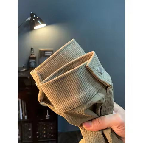 Autumn men's jacket trend new item lapel button cardigan jacket large size loose casual embossed top