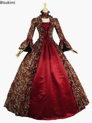 Yy Yy 2025 Medieval Victoria Tail Vintage Party Dress Fashion Masquerade Costume Women Cosplay Cour