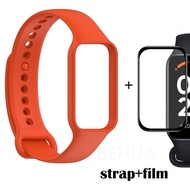 สำหรับ Xiaomi Mi Smart Band 8 Active/Redmi Smart band 2 สายนาฬิกาสายรัดข้อมือสร้อยข้อมือเข็มขัดเปลี่ยน + ฟิล์มกันรอย