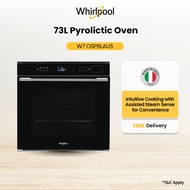 Whirlpool W7 OSPBLAUS 6TH SENSE 73L Assisted SteamSense Pyrolytic Oven with 2 Years Warranty