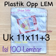 Opp Plastic Bread Crackers (SEAL/LEM) 11x11 cm contents 100 Opp Plastic Bag Crackers Seal 11x11cm Op