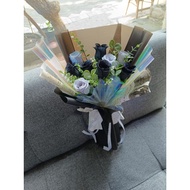 MAWAR Black rose bouquet, artificial Black rose Surabaya