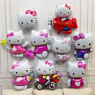 HelloKitty Balloon Cat Balloon Cycling KT Girl Birthday Balloon Party Balloon Character Balloon C5HQ