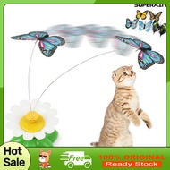 SPR♘Electric Toys Flutter Portable Plastic Various Colors Butterfly Pet Toys for Cat