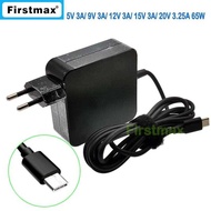 Ee 65W 1 Usb-C Type C For Charger A18-065N2a Nt930sbe Np750qu AC Adapter Pd-65Abh 20V 3.25A